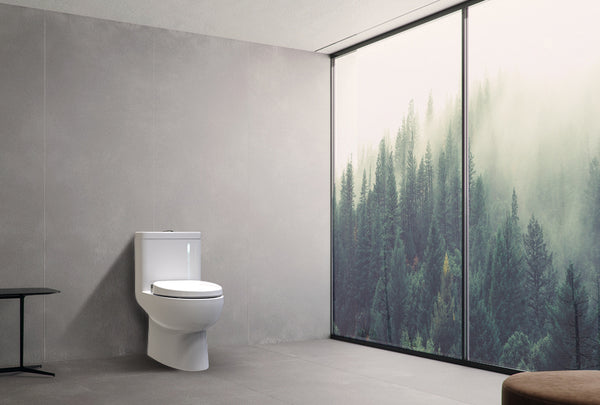 SANIWISE Bidet Toilet Seat F6 for Elongated Toilet Bowls Self Cleaning Nozzles Feminine Rear Spray Fresh Water